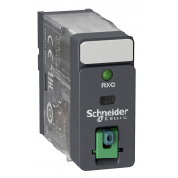 RXG12ED - Промежуточное реле RXG, Ie-10 A, Uc-48 В DC, 1 C/O, LED, кнопка тест, Schneider Electric