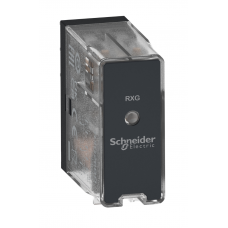 RXG26BD - Интерфейсное реле RXG, Ie-5 A, Uc-24 В DC, 2 C/O, LED, Schneider Electric