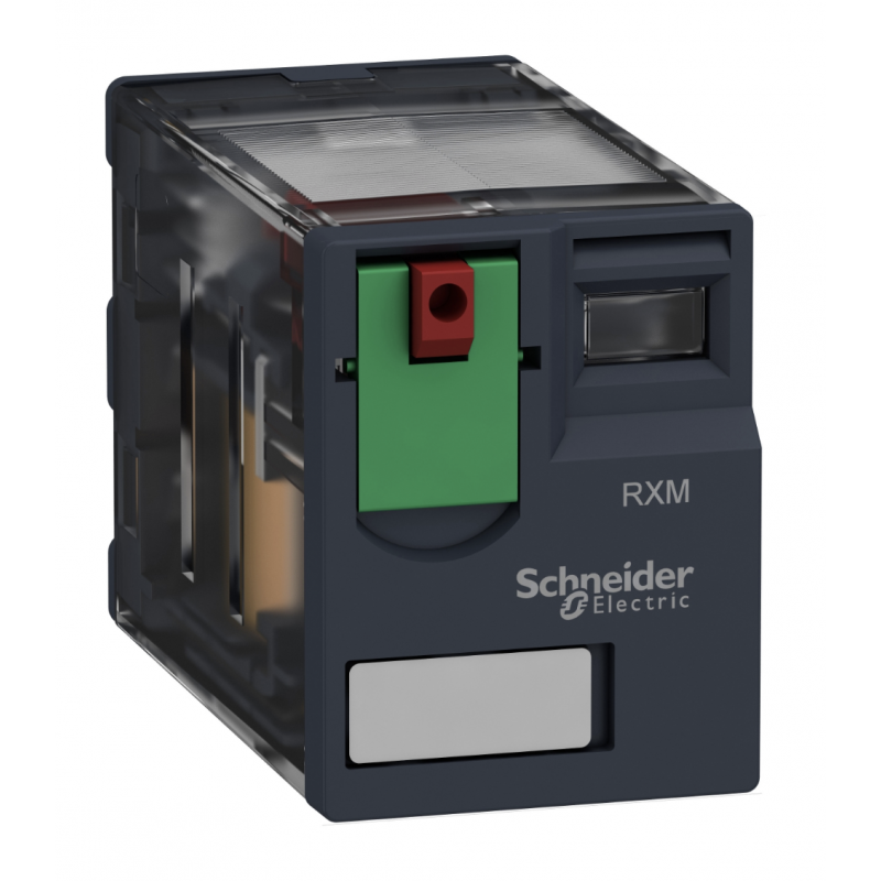 RXM3AB1B7 - Промежуточное реле RXM, Ie-10 A, Uc-24 В AC, 3 C/O, кнопка тест, Schneider Electric