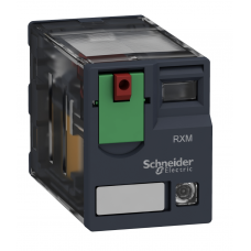 RXM3AB2JD - Промежуточное реле RXM, Ie-10 A, Uc-12 В DC, 3 C/O, LED, кнопка тест, Schneider Electric