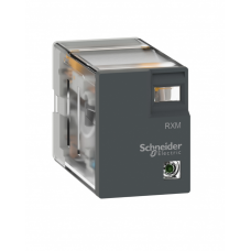 RXM2LB1BD - Промежуточное реле RXM, Ie-5 A, Uc-24 В DC, 2 C/O, Schneider Electric