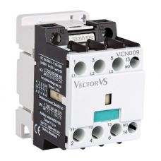VCN009FA10 - Контактор VCN, In-9 A, 4 кВт, Uc-230 В AC, 1NO, Vector (Rade Končar)