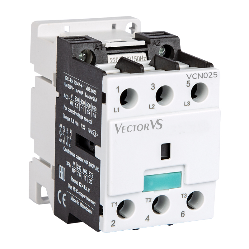 VCN022FA10 - Контактор VCN, In-22 A, 11 кВт, Uc-230 В AC, 1NO, Vector (Rade Končar)