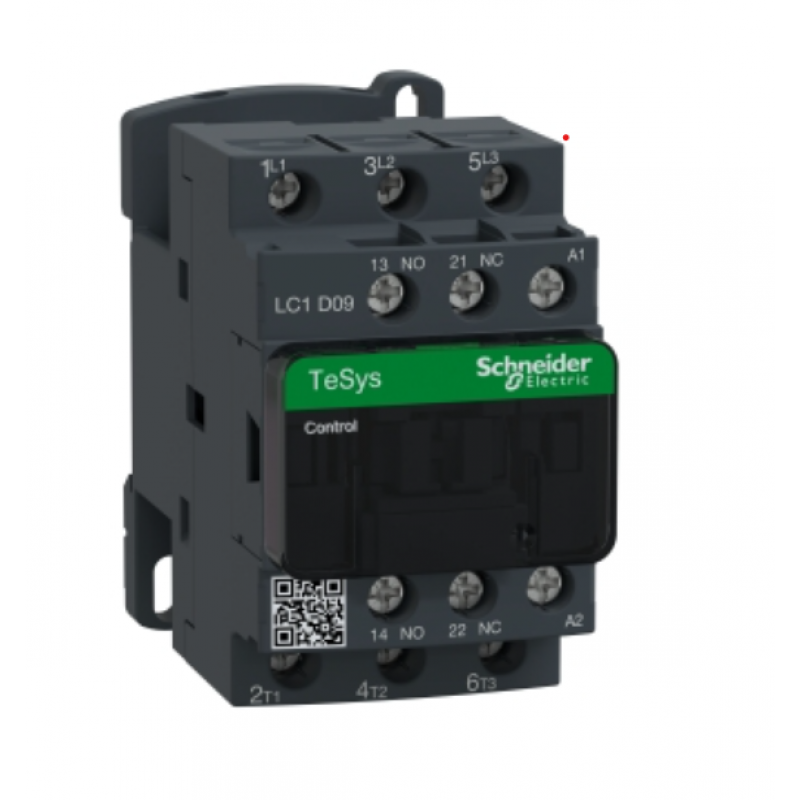 LC1D09B7 - Контактор Tesys D, In-9 A, 4 кВт, Uc-24 В AC, 1NO+1NC, Schneider Electric