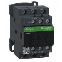 LC1D18Q7 - Контактор Tesys D, In-18 A, 7,5 кВт, Uc-380 В AC, 1NO+1NC, Schneider Electric