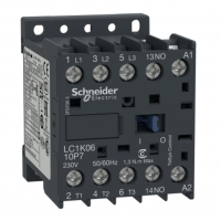 LC1K1610M7 - Контактор Tesys K, In-16 A, 7,5 кВт, Uc-220 В AC, 1NO, Schneider Electric