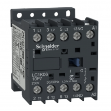 LC1K1610M7 - Контактор Tesys K, In-16 A, 7,5 кВт, Uc-220 В AC, 1NO, Schneider Electric