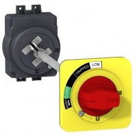 EZAROTE RY – Красно-жёлтая выносная поворотная рукоятка для EZC100, Schneider Electric