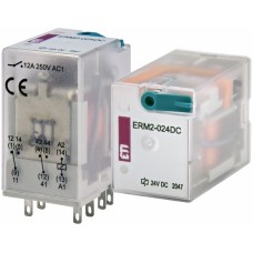 2473000 - Промежуточное реле ERM2, In-12 A, 2 C/O, Uc-24 В DC, ETI