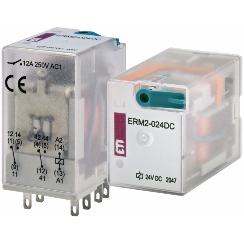 2473000 - Промежуточное реле ERM2, In-12 A, 2 C/O, Uc-24 В DC, ETI