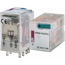 2473001 - Промежуточное реле ERM2, In-12 A, 2 C/O, Uc-24 В DC (LED), ETI