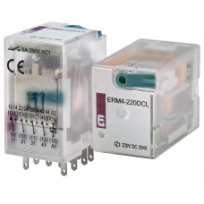 2473023 - Промежуточное реле ERM4, In-6 A, 4 C/O, Uc-220 В DC (LED), ETI