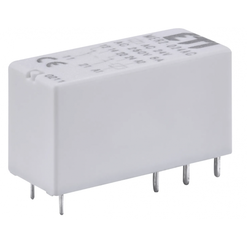 2473033 - Миниатюрное промежуточное реле MER2, In-8 A, 2 C/O, Uc-24 В AC, ETI