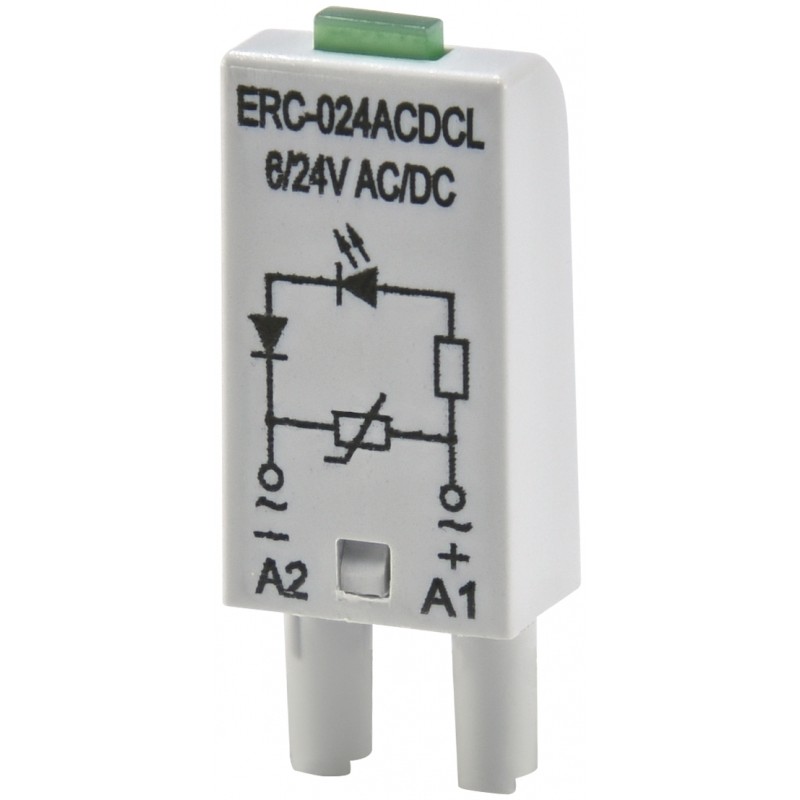 2473040 - Модуль защиты и индикации ERC-024ACDCL, Uc-6…24 В AC/DC, ETI