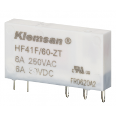 0.0.0.0.95041 - Промежуточное реле SLIM TIP, Ie-6 A, Uc-24 В DC, 1 C/O, Klemsan