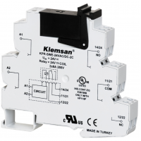 0.0.0.2.72540 - Промежуточное реле KPR-SWE  в сборе с цоколем (винтовые зажимы), Ie-8 A, Uc-24 В AC/DC, 2 C/O, Klemsan
