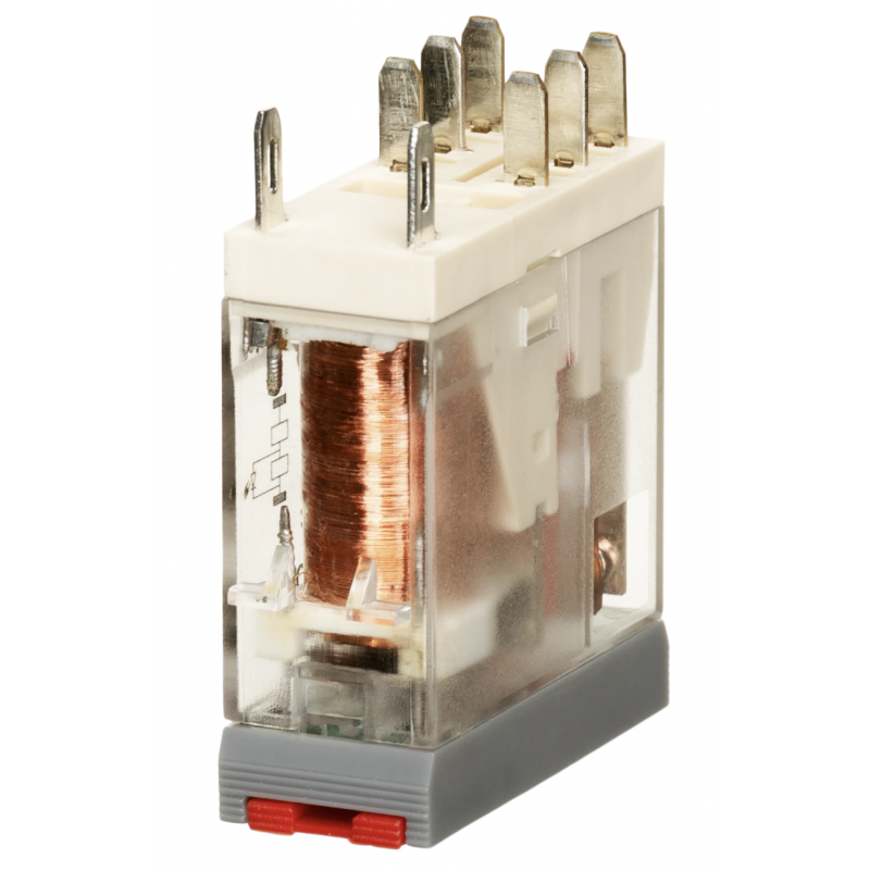 HME21PN24DC - Компактное промежуточное реле HME, Ie-8 A, Uc-24 В DC, 2 C/O, LED, кнопка тест, IMO