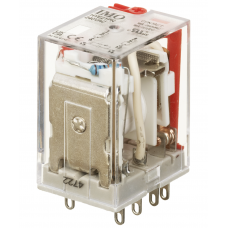 HYE21PN240AC - Промежуточное реле HYE, Ie-10 A, Uc-240 В AC, 2 C/O, LED, кнопка тест, IMO