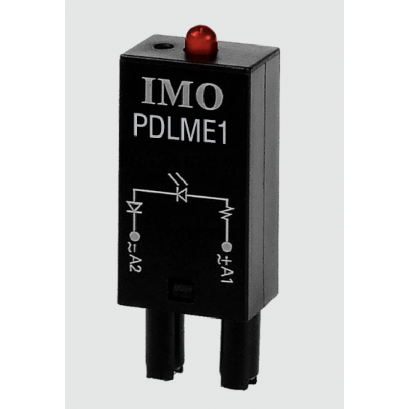 PDLME1 - Модуль защиты и индикации, Uc 6…24 В AC/DC, для SRNE2-D/S; SRNE3-D; SRNE4-D/S, IMO
