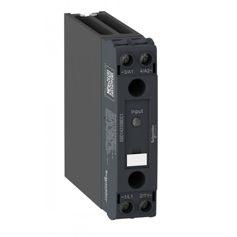 SSD1A320BDRC1 - Твердотельное реле мгновенного переключения (1-фазное, 20А, DIN-рейка, 4-32VDC/48-600VAC) Schneider Electric