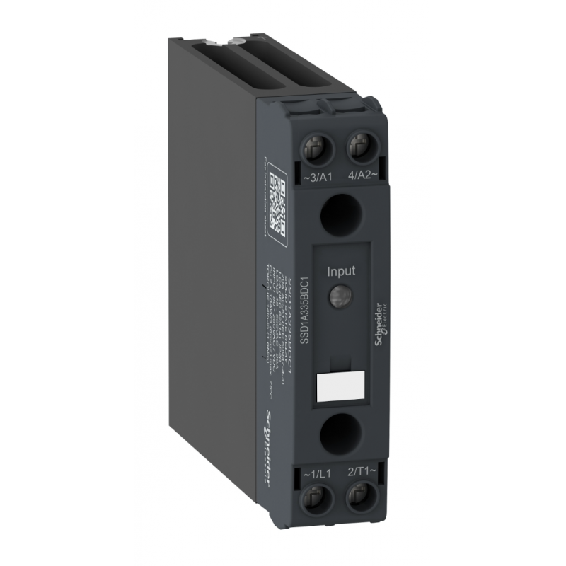SSD1A335M7C1 - Твердотельное реле (1-фазное, 35А, DIN-рейка, 90-280VAC/DC / 48-600VAC) Schneider Electric