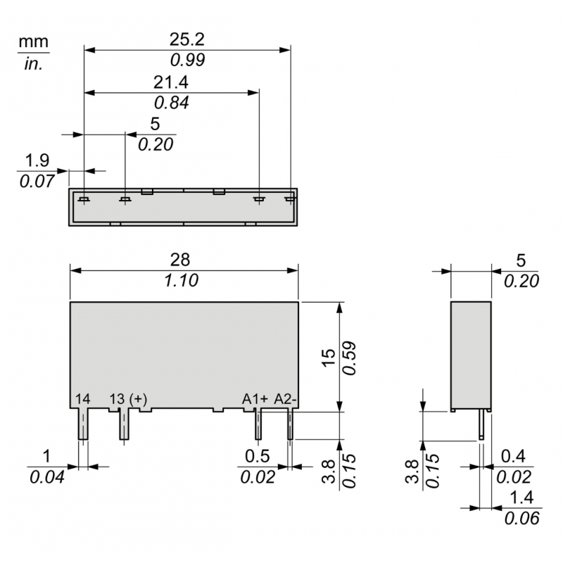 SSL1D03JD - Твердотельное реле DC (1-фазное, 3.5А, 3-12VDC/3-30VDC) Schneider Electric