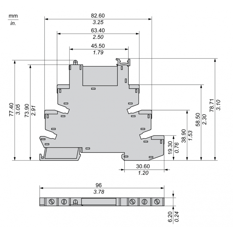 SSL1A12JDPV - Твердотельное реле в сборе (1-фазное, 2А, винтовые клеммы, 3-12VDC/24-280VAC) Schneider Electric
