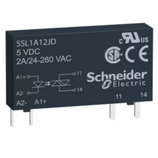 SSL1A12JD - Твердотельное реле (1-фазное, 2А, 3-12VDC/24-280VAC) Schneider Electric