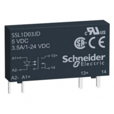 SSL1D03JD - Твердотельное реле DC (1-фазное, 3.5А, 3-12VDC/3-30VDC) Schneider Electric