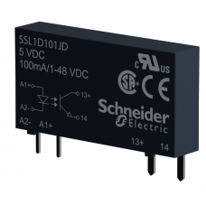 SSL1D101JD - Твердотельное реле DC (1-фазное, 0.1А, 3-12VDC/1-48VDC) Schneider Electric