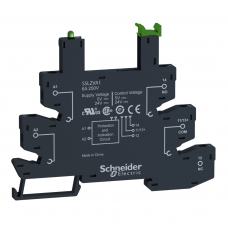 SSLZRA1 - Розетка для реле SSL (пружинные клеммы, светодиод, защита, питание 5-24VDC) Schneider Electric