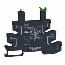 SSLZVA1 - Розетка для реле SSL (винтовые клеммы, светодиод, защита, питание 5-24VDC) Schneider Electric