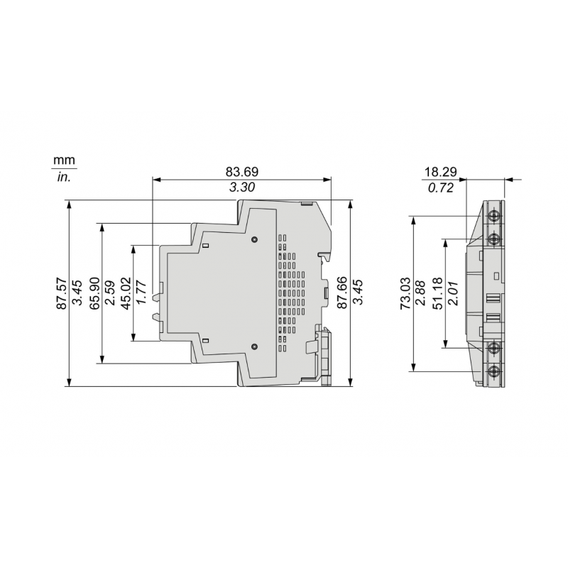 SSM1A312BDR - Твердотельное реле мгновенного переключения (1-фазное, 12А, 4-32VDC/48-600VAC) Schneider Electric