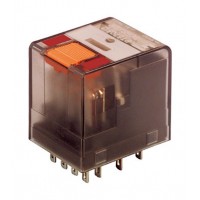 PT570524 - Миниатюрное реле PT, 4 C/O, Ie-6 A, Uc-24 В AC, кнопка тест, Schrack