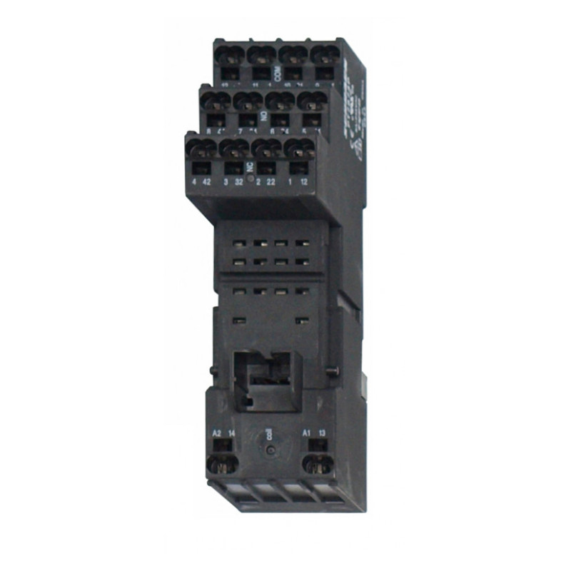 PT7874P - Гнездо с быстрозажимными клеммами, 14 pin, Ie-6 A, для реле PT5, Schrack