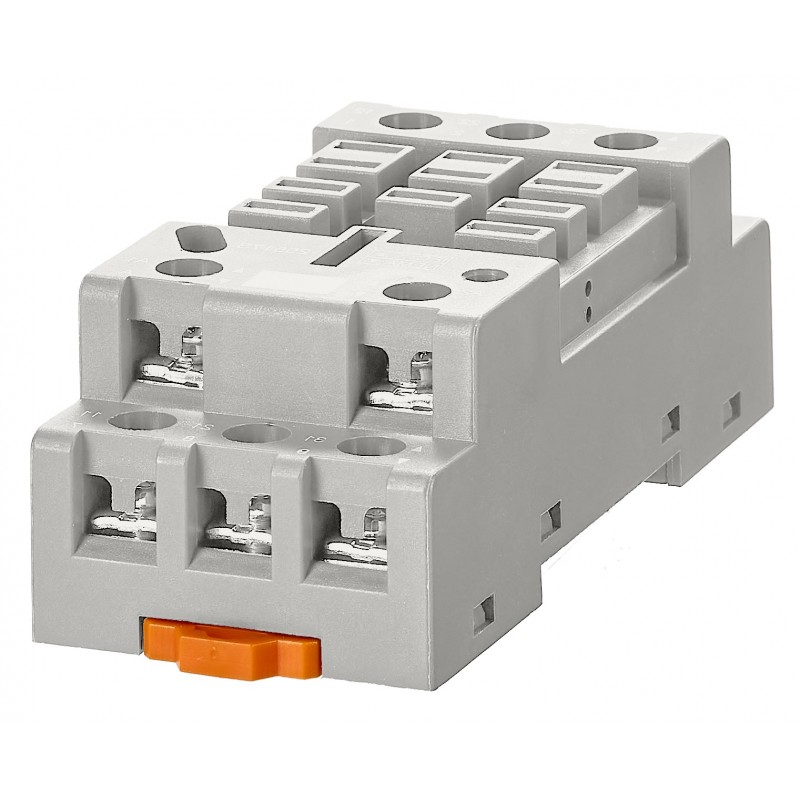 RMX78705 - Гнездо для DIN-монтажа с винтовыми зажимами, 11 pin, Ie-25 A, для 3-полюсных реле RMX, Schrack
