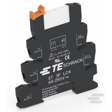 ST3P2LC4 - Промежуточное реле SNR в сборе с цоколем (винтовые зажимы), Ie-6 A, Uc-24 В DC, 1 C/O, Schrack