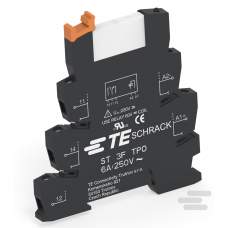 ST3P3LC4 - Промежуточное реле SNR в сборе с цоколем (винтовые зажимы), Ie-6 A, Uc-24 В DC, 1 C/O, Schrack