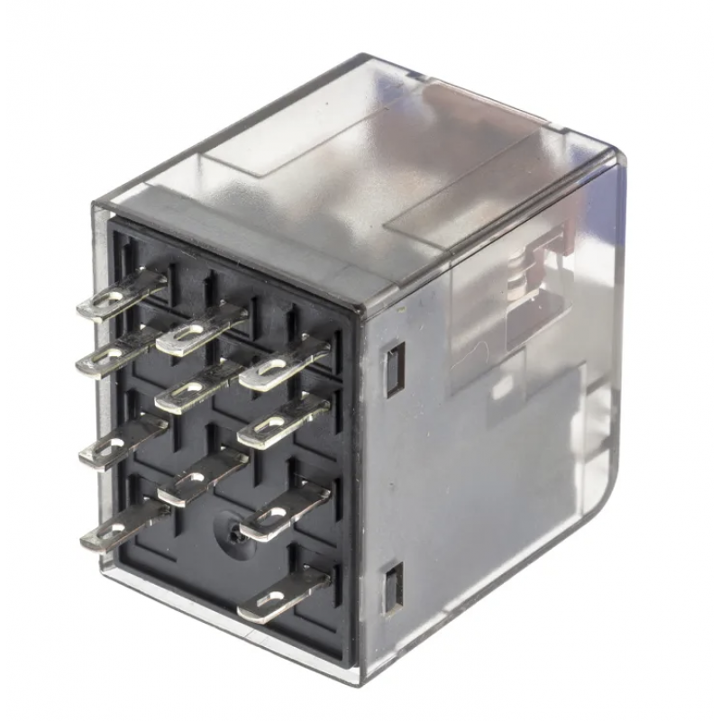 PT370024 - Миниатюрное реле PT, 3 C/O, Ie-10 A, Uc-24 В DC, кнопка тест, Schrack