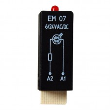 YMLRA024 - Модуль красного светодиода для гнезд YPT/PT/YRT/RT, Uc-6…24 В AC/DC, Schrack