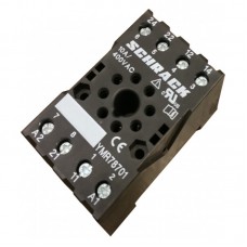 YMR78701 - Гнездо для DIN-монтажа с винтовыми зажимами, для реле MT2, 8 полюсов, Ie-10 A, Schrack