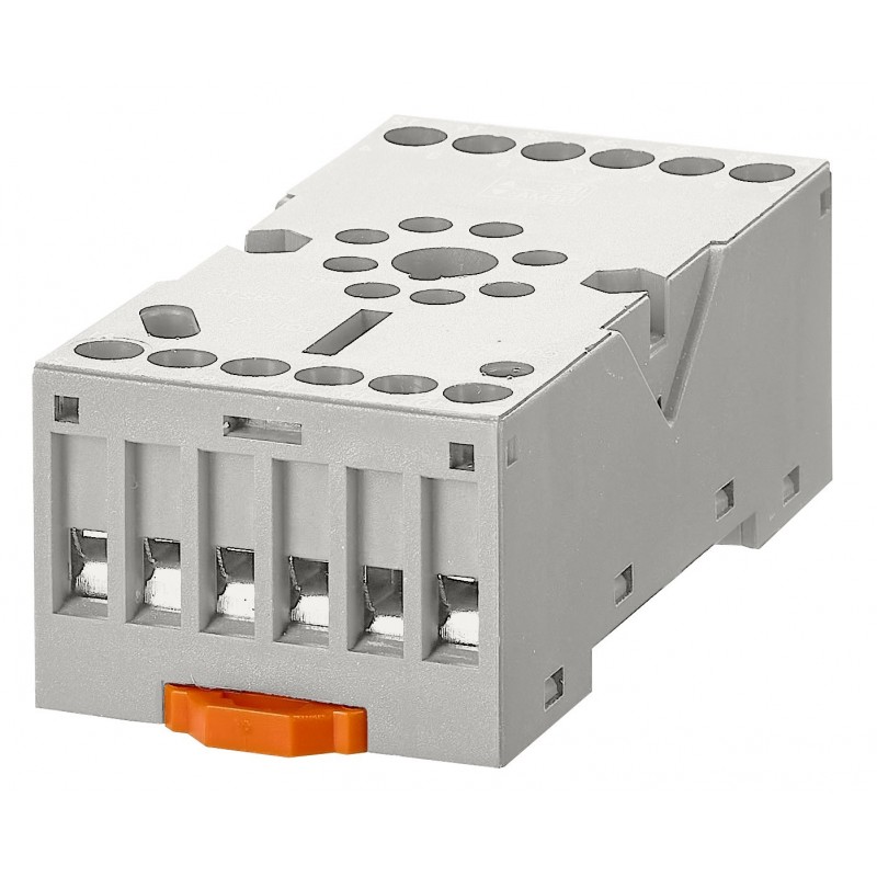 YMU78701 - Розетка, гвинтовое соединение, 8 полюсов, Ie-12 A, для 2-полюсных реле MU, Schrack