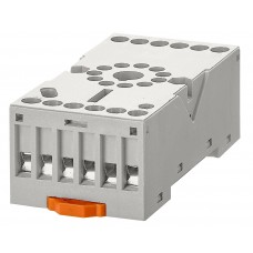 YMU78740 - Гнездо для DIN-монтажа с винтовыми зажимами, для реле MU3, 11 полюсов, Ie-12 A, Schrack