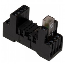 YPT78110 - Гнездо для DIN-монтажа с винтовыми зажимами и защитным диодом, для реле PT4, Schrack