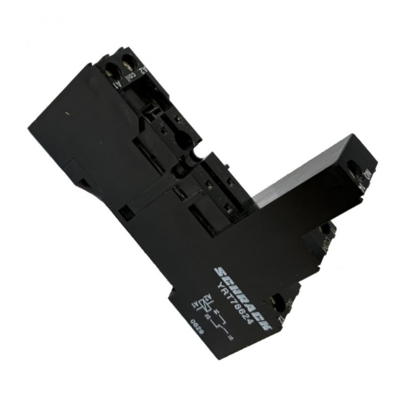 YRT78624 - Гнездо с винтовыми зажимами, шаг 3,5 мм, для реле RT, Schrack