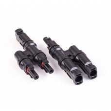 Коннектор MC4, разветвитель T3, 6 мм², 1000 В DC, In-30 А, IP67, TAKEL (507014)