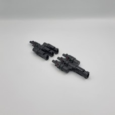 Коннектор MC4, разветвитель T4, 6 мм², 1000 В DC, In-30 А, IP67, TAKEL (507016)