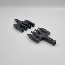 Коннектор MC4, разветвитель T5, 6 мм², 1000 В DC, In-30 А, IP67, TAKEL (507018)