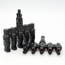 Коннектор MC4, разветвитель T6, 6 мм², 1000 В DC, In-30 А, IP67, TAKEL (507020)