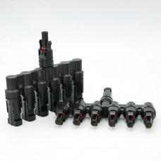 Коннектор MC4, разветвитель T7, 6 мм², 1000 В DC, In-30 А, IP67, TAKEL (507022)